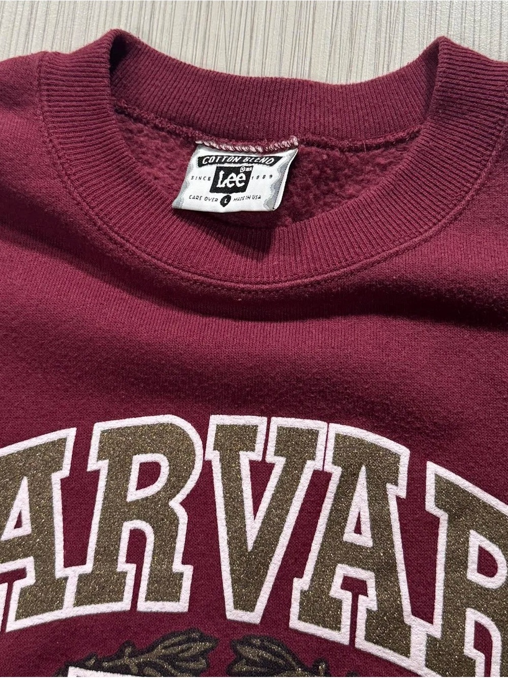 Vintage Lee Harvard University Sweatshirt (Size L) - Picture 2 of 2